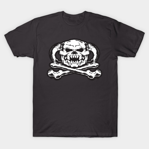 Wampa Skull and Bones T-Shirt by WampaDude